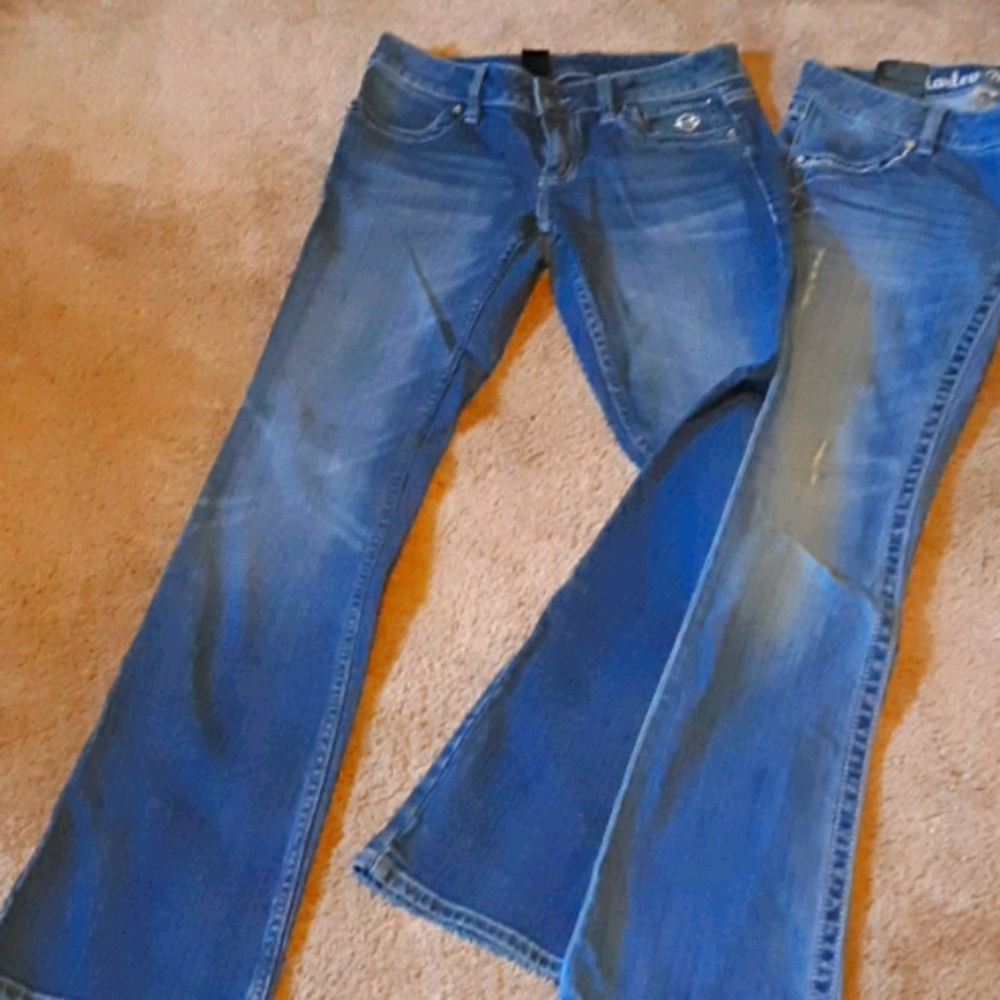 Two pair of Harley-Davidson jeans